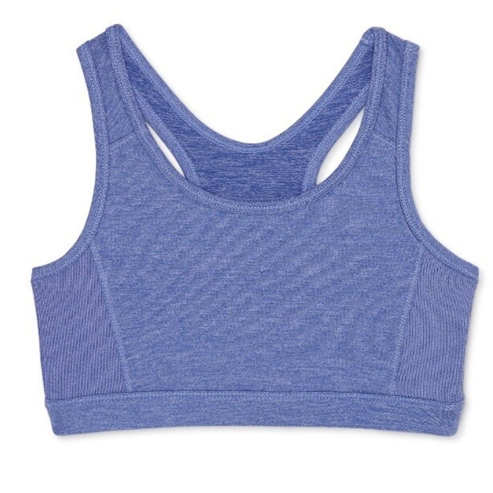 Avia Girls Sports Bra XXL 18 New with Tags Peri Mist Moisture Wicking Reflective